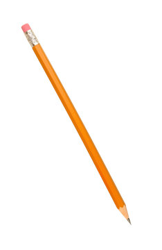 recommend clip art: Yellow wood pencil isolated on white with clipping path .