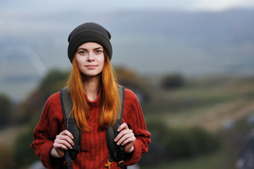 woman hike nature