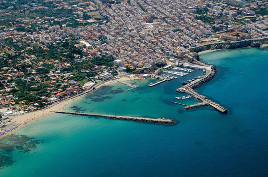 Aerial view of Terrasini town, Palermo, Sicily © BasPhoto