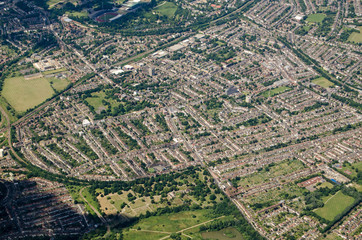 Fototapeta premium Aerial view of Anerley and Penge, South London