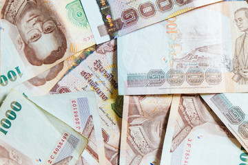 1000 THB money background close up object of business concept