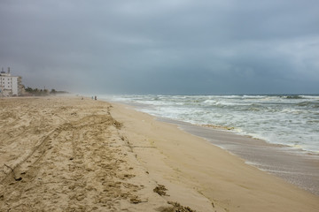 The Arabian Sea, and Dahariz beach,  Salalah, Oman