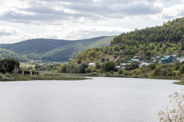 lake in the village