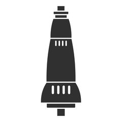 Car transmission box icon. Simple illustration of car transmission box vector icon for web design isolated on white background