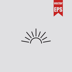 Sunrise icon.Vector illustration.