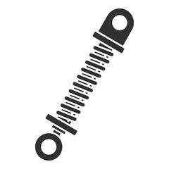 Car shock absorber icon. Simple illustration of car shock absorber vector icon for web design isolated on white background
