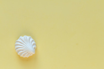 group of sweet meringue in a table