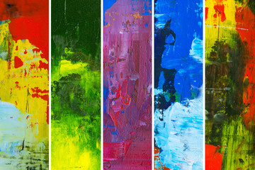 set abstraction art oil paints canvas  painting grunge color background