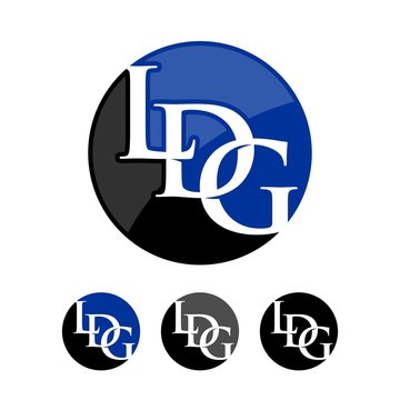 Letter LDG vector logo.
