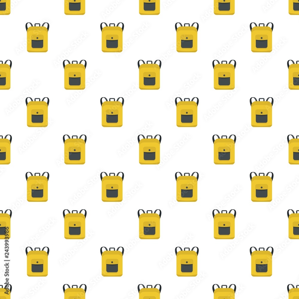 Poster notebook backpack pattern seamless vector repeat for any web design