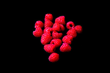 raspberries texture