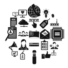 Repair of equipment icons set. Simple set of 25 repair of equipment vector icons for web isolated on white background