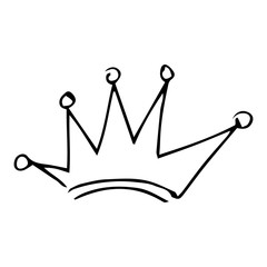 crown icon. vector illustration on white background