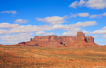 Fototapeta na wymiar Panorama with famous Buttes of Monument Valley from Arizona, USA.