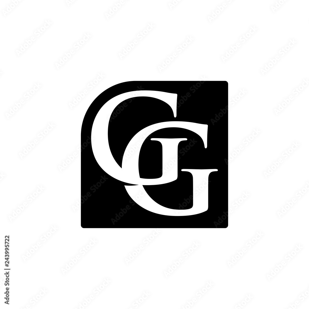 Wall mural letter g and g vector logo.