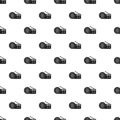 Speaker radio pattern seamless vector repeat geometric for any web design