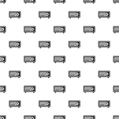 Vintage radio pattern seamless vector repeat geometric for any web design