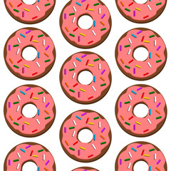 Fototapeta premium seamless donut pattern