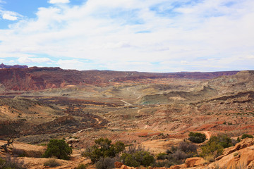 Desert landscape in the spring, Utah, USA.