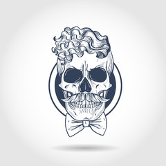 Sketch, barman skull