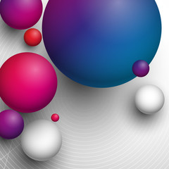 3d kule tło wektor © Rzoog