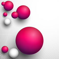 3d kule tło wektor © Rzoog