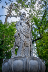 Obraz premium Statua w Zojo-ji świątyni, Tokio, Japonia
