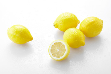 Fresh fruit, yellow lemon
