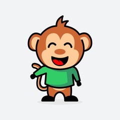 Monkey Mascot Vector