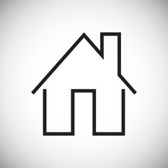 Fototapeta premium Home icon on white background for graphic and web design, Modern simple vector sign. Internet concept. Trendy symbol for website design web button or mobile app