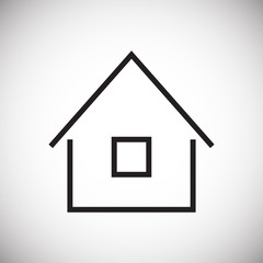 Home icon on white background for graphic and web design, Modern simple vector sign. Internet concept. Trendy symbol for website design web button or mobile app