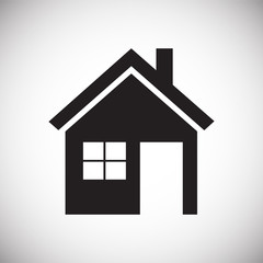 Home icon on white background for graphic and web design, Modern simple vector sign. Internet concept. Trendy symbol for website design web button or mobile app