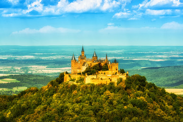 Hohenzollern castle in the Black Forest, Germany