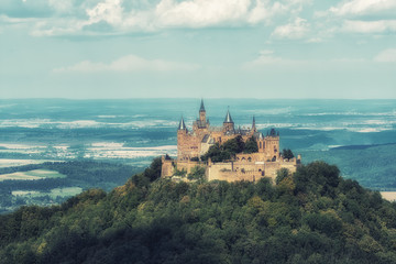 Hohenzollern castle in the Black Forest, Germany
