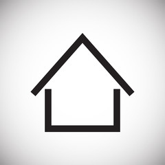 Home icon on white background for graphic and web design, Modern simple vector sign. Internet concept. Trendy symbol for website design web button or mobile app