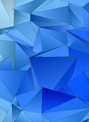 Obraz premium Triangular 3d, modern background