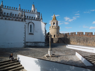 Convent and castle of Viana do Alentejo, Evora, Portugal.