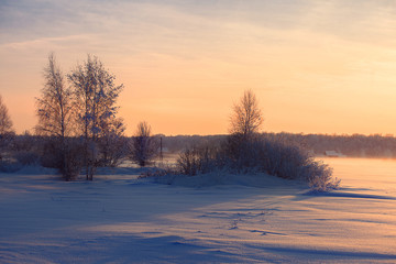 country-side winter view