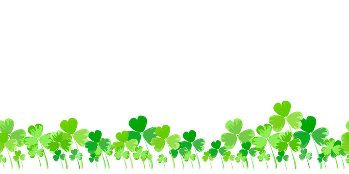 St. Patrick's day vector horizontal background