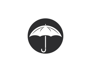umbrella logo template vector icon
