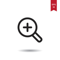 Zoom in vector icon