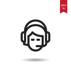 Call center vector icon