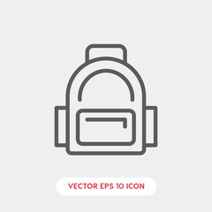 vector journey bag icon