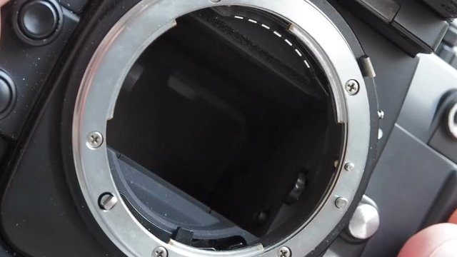 35mm SLR film camera burst shutter work with audio