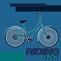 Bicycle Poster Vector Illustration - Vector