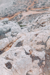 Wedding in the mountains at sunset on the beach of Cyprus. The happy couple and a beautiful view.