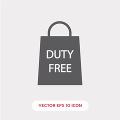 duty free icon. duty free icon vector. Linear style sign for mobile concept and web design. duty free symbol illustration vector graphics - Vector	