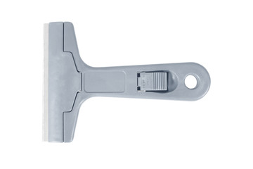 Gray palette-knife isolated on white background