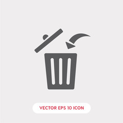 trash basket icon vector