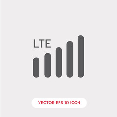 lte internet  icon vector